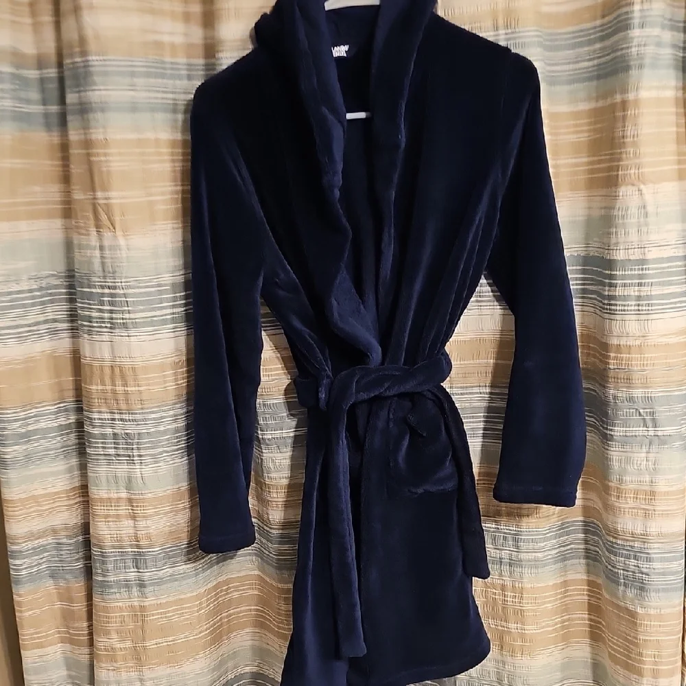 Lands' End Kids Lands' End Navy Hooded Robe